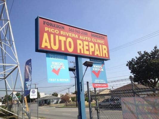 The sign on the street on Paramount blvd. Go see John!!