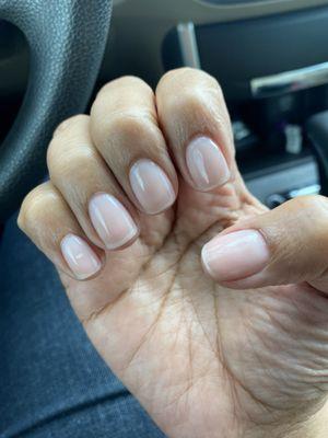 OPI put it in neutral gel polish (2 coats)