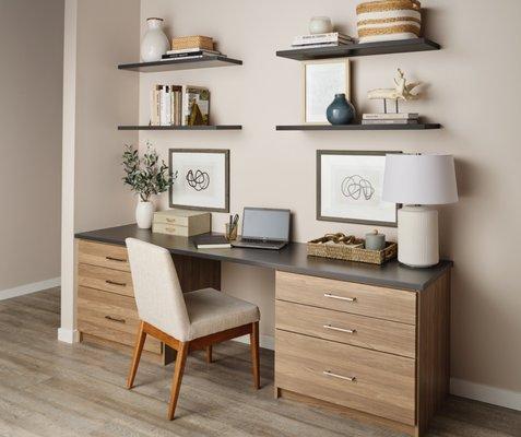 Home Office Design by Inspired Closets Vermont.