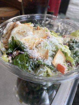 Chicken Caesar. Large portion and very fresh.