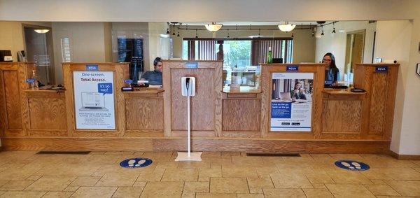 Inside the U S Federal Credit Union Portage, IN, branch