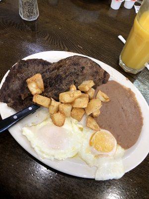 milanesa con huevos