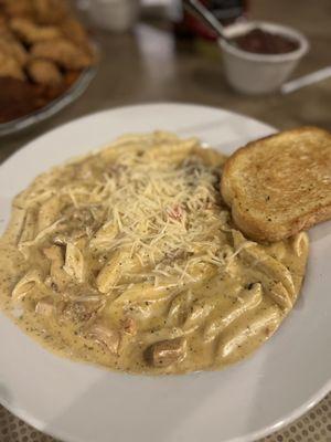 Chicken Blackened Chicken & Andouille Alfredo