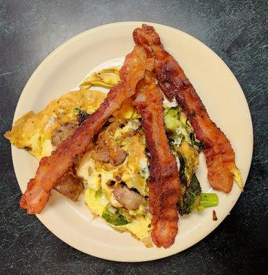 Custom Omlette with Bacon!