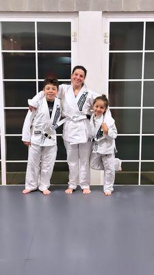 jiu-jitsu class day with the kids