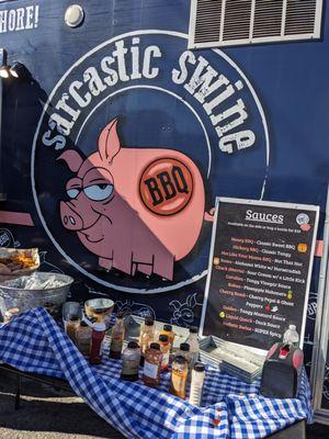 Sarcastic Swine BBQ Food Truck sauces 10/2024