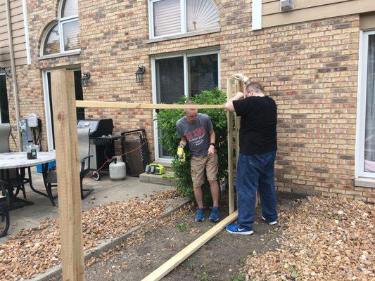 Privacy Fence Framing