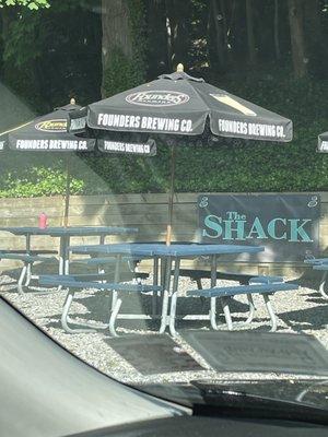 The shack outdoor seating