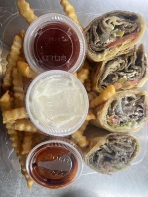 Gyro wrap w fries