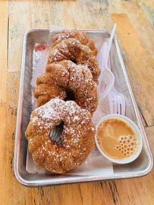 The churro donuts will change your life.