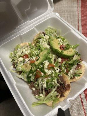 Huaraches de Bistec