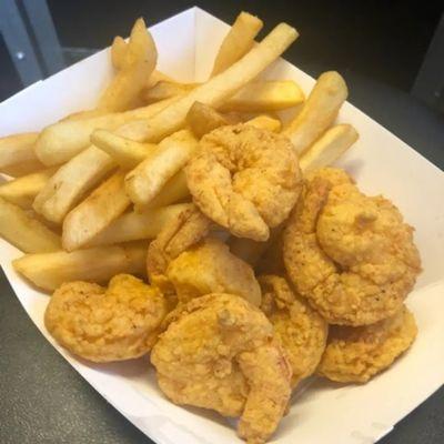 Fried Shrimp with fries