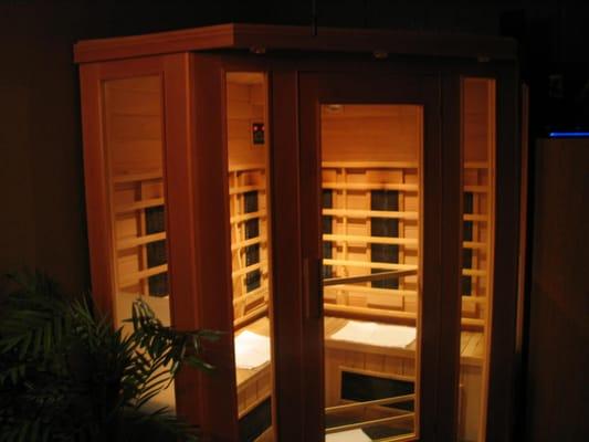 You may want to begin your Cleanse in our Infrared Sauna...  Delightfully refreshing