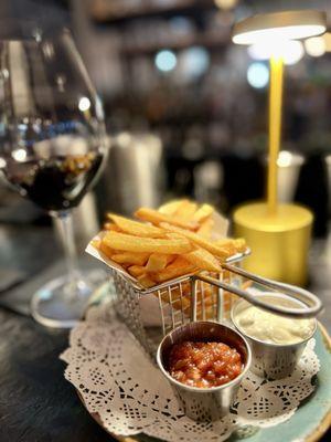 Hand cut fries