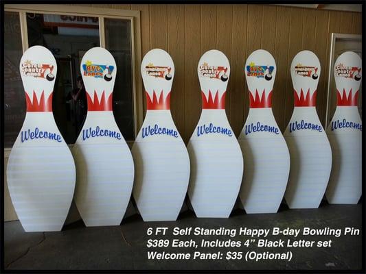 6ft Self Standing Bowling Pins