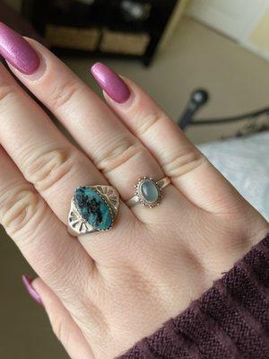 Gorgeous turquoise ring, resized just to my liking!