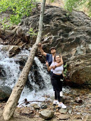 This waterfall is a little bit further up after the first waterfall that everyone stops at.