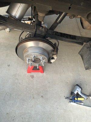 Had complete brake job on rear