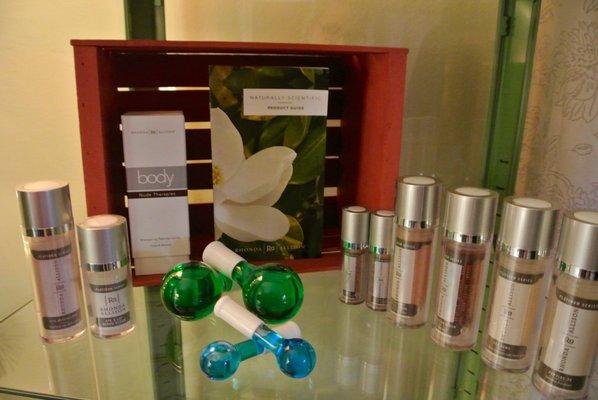 Naturally Scientific skincare products by Rhonda Allison.