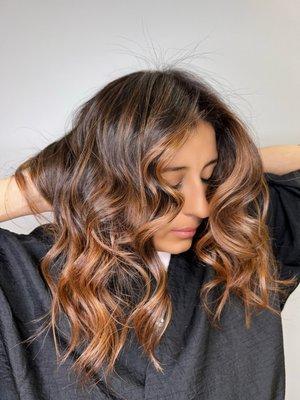 Brunette balayage