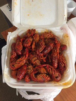 I paid for 3lbs of crawfish but this looks exactly like when I bought 2 lbs last time!! Very disappointed!