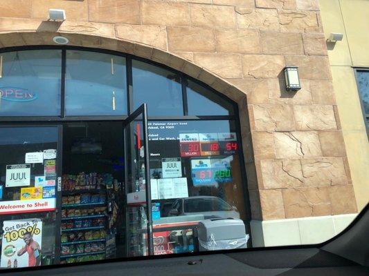 Shell gas station on Palomar Airport Rd in Carlsbad, CA.  Overcharging on gas by nearly $100.