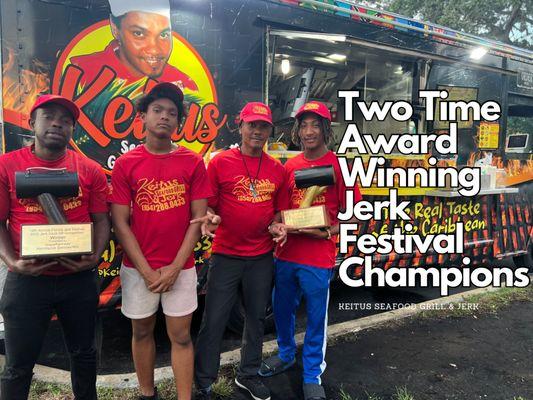 Our Two-Time Award Winning Jerk Festival Team!