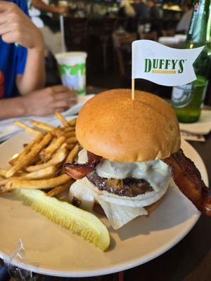 Mushroom onion burger