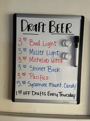 Draft beer!