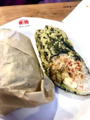 California sushi burrito- comes deep fried and I will be back for it