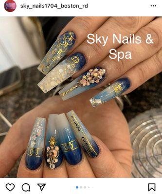 Feeling that Gucci classy vibe. Come see us at Sky Nails & Spa.