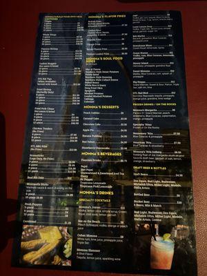 Menu B-side