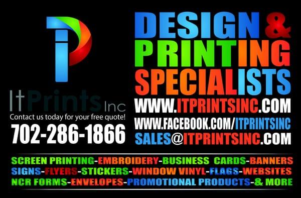 Make us your only print shop!