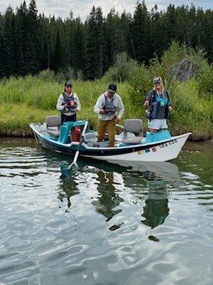 Great time catching whitefish and trout.