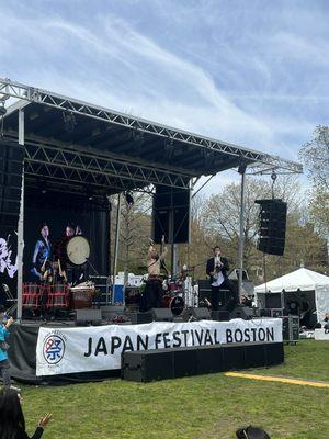 Garyu band, from Japan, featuring Traditional Japanese drumming mixed with jazz,  Performing at Japan festival Boston