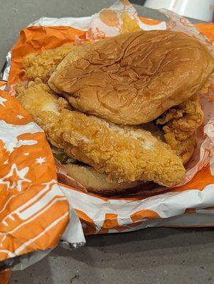 This was the the chicken sandwich. There are signature chicken sandwich