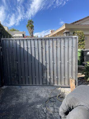 Single Metal Swing Gate