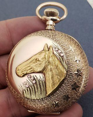 Scarce gold pocket watch