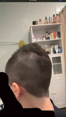 Horrible hair cut