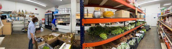 Panorama of the fresh produce section