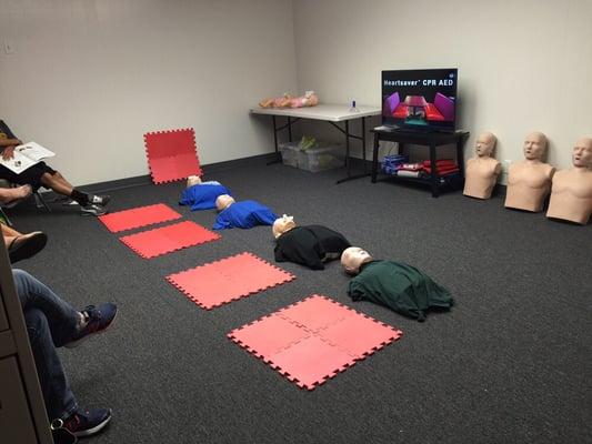 Heartsaver CPR AED class today!