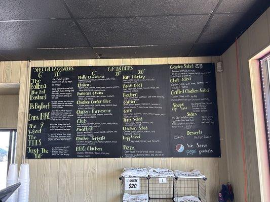 Menu board