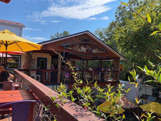 Dining on the deck