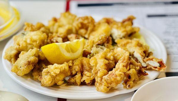 Soft Shell Crab and Fried Oysters. Ouch my gout!!!