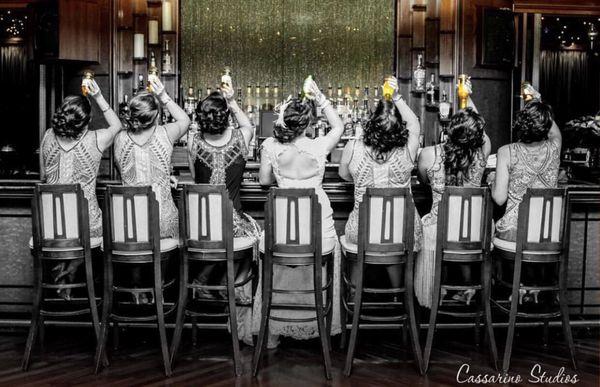 Bottoms UP at The Europa Lounge At Chateau Briand Caterer ~ Photo By Cassarino Studios