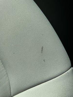 Black smudges all over my brand new car