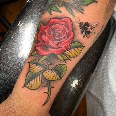 Rose and Bee by Tianna