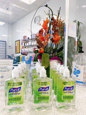 Purell 12 oz  hand sanitizer available here