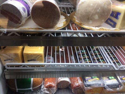 Cheese and deli meats