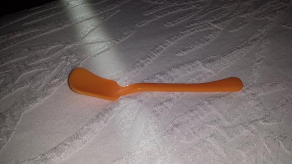 The spoon reminded me of a snow shovel, it made me happy. Its the little details in life.